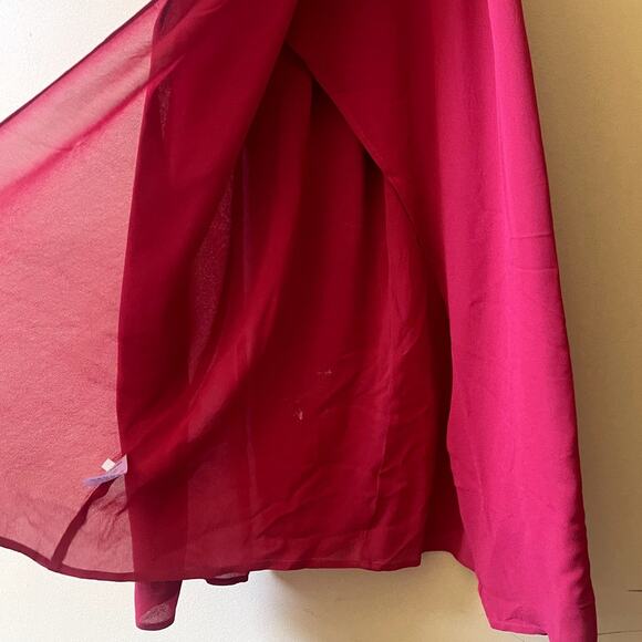 Reformation Kourtney Dress Sexy Date Tie Straps Red Cherry Size 2 - Picture 8 of 12